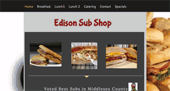 Desktop Screenshot of edisonsubshop.com