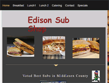 Tablet Screenshot of edisonsubshop.com